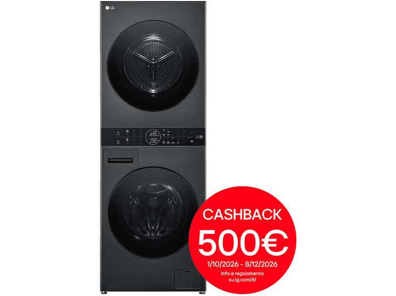LG WashTower WT1210BBF Lavasciuga 12/10 kg