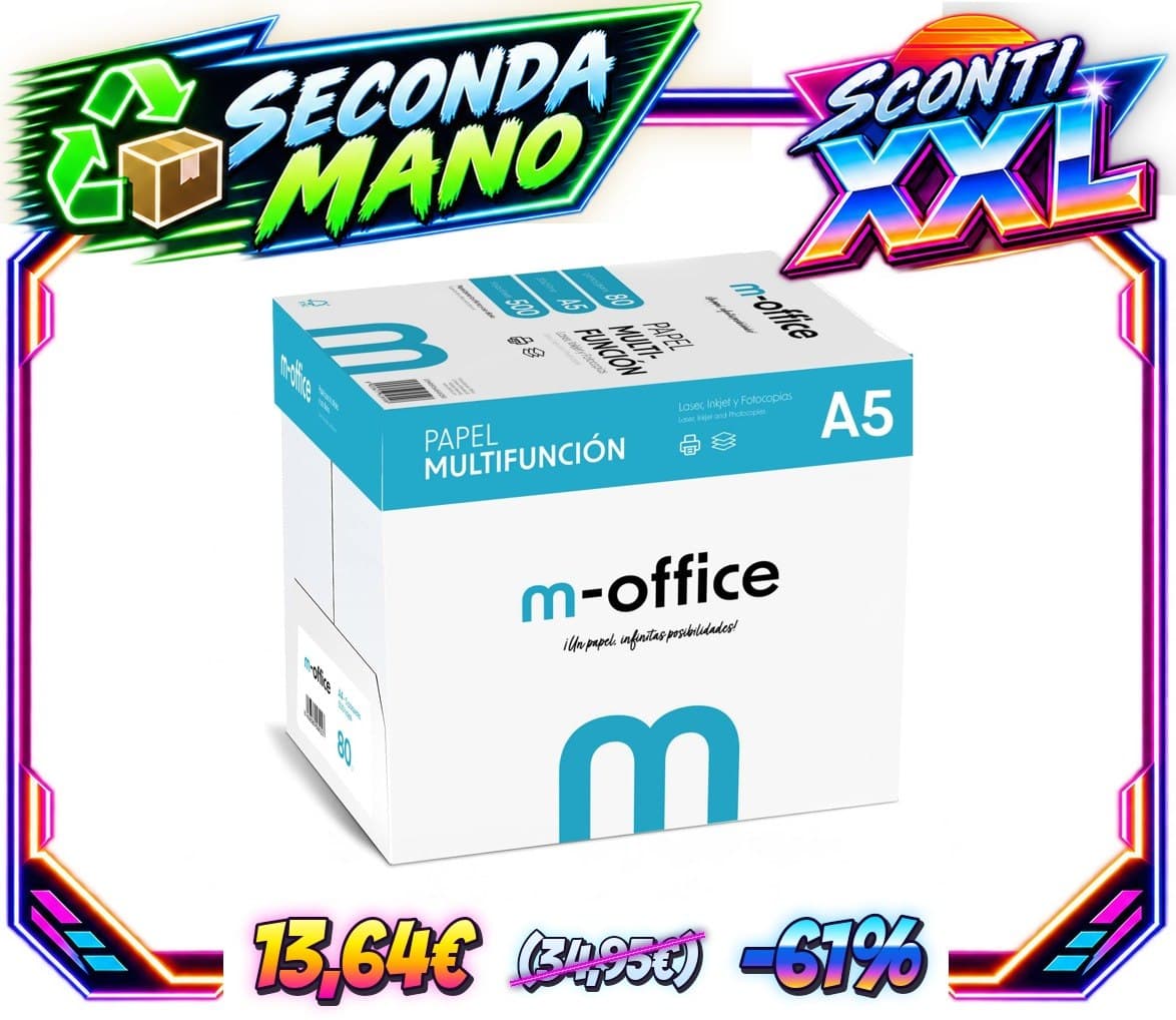 OFITURIA Carta Multifunzione A5 80g, 2500 Fogli, Ideale per Ufficio e Casa, Certificata FSC e Riciclabile - Taglia 2500 