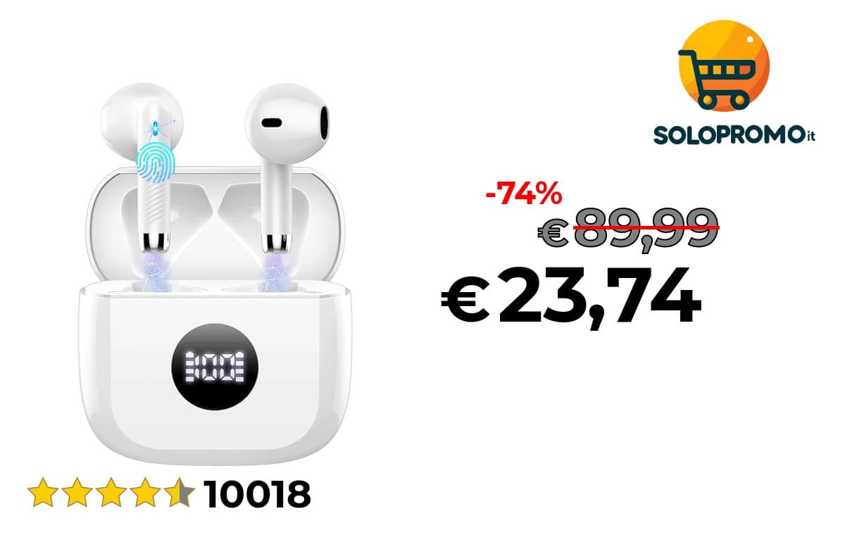 2026 Cuffie Bluetooth 5.4, Cuffie in Ear 60 Ore di Riproduzione
