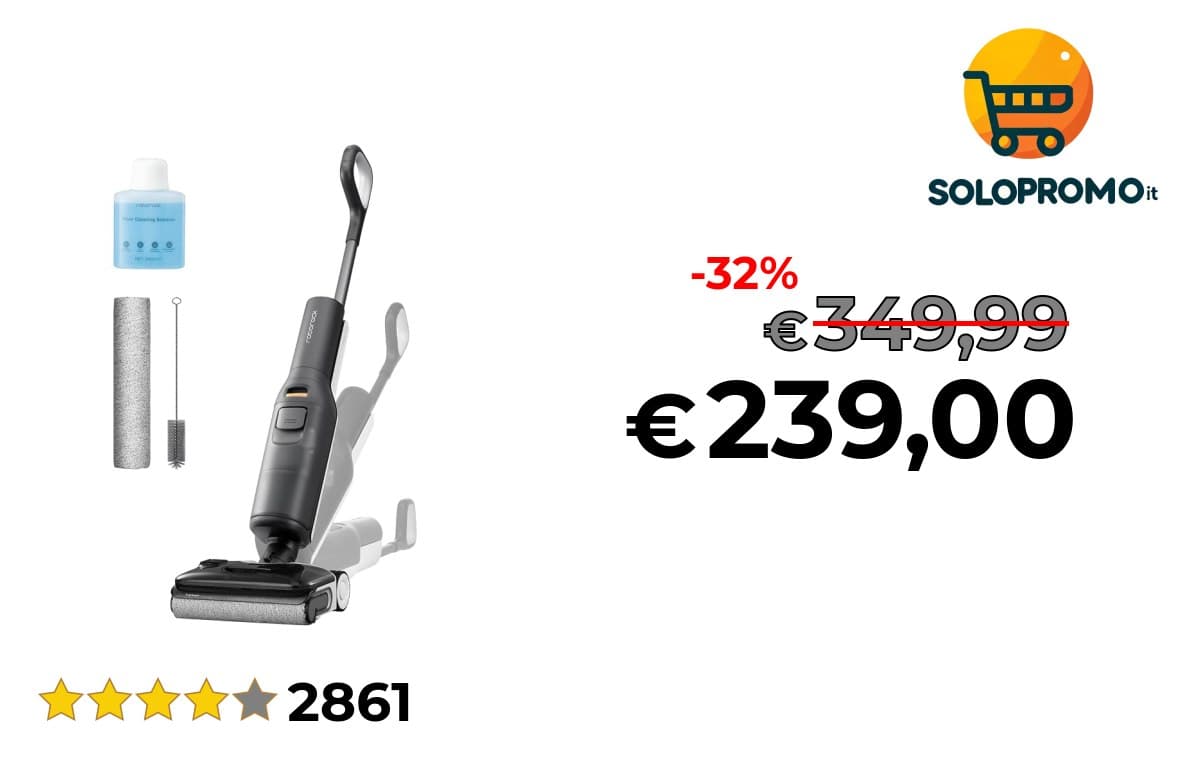 roborock F25 LT GEN2 Aspirapolvere Lavapavimenti, 20.000Pa