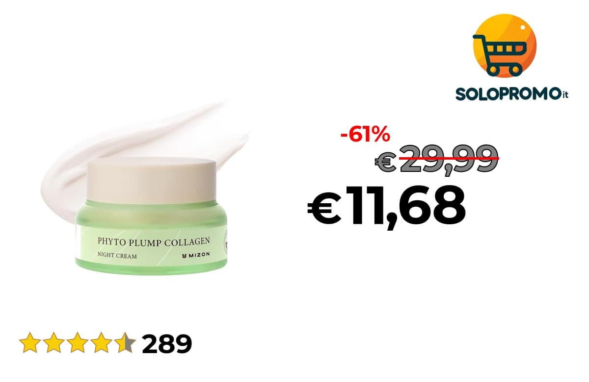 Mizon Crema Notte al Collagene Vegetale (50ml) Collagene vegano e a base vegetale