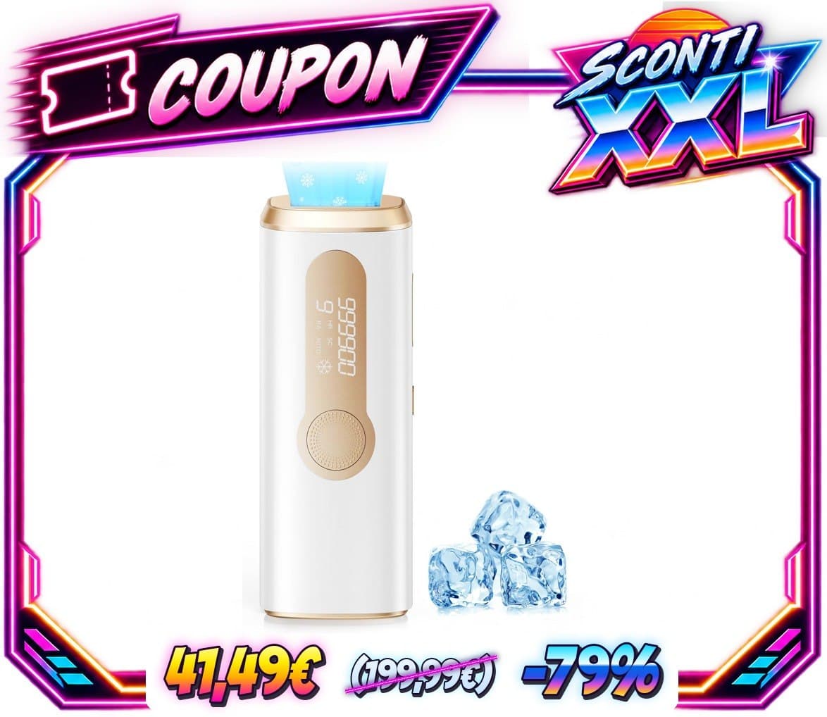 Haarlosy Epilatore Luce Pulsata con Funzione di Raffreddamento 5 GLY08