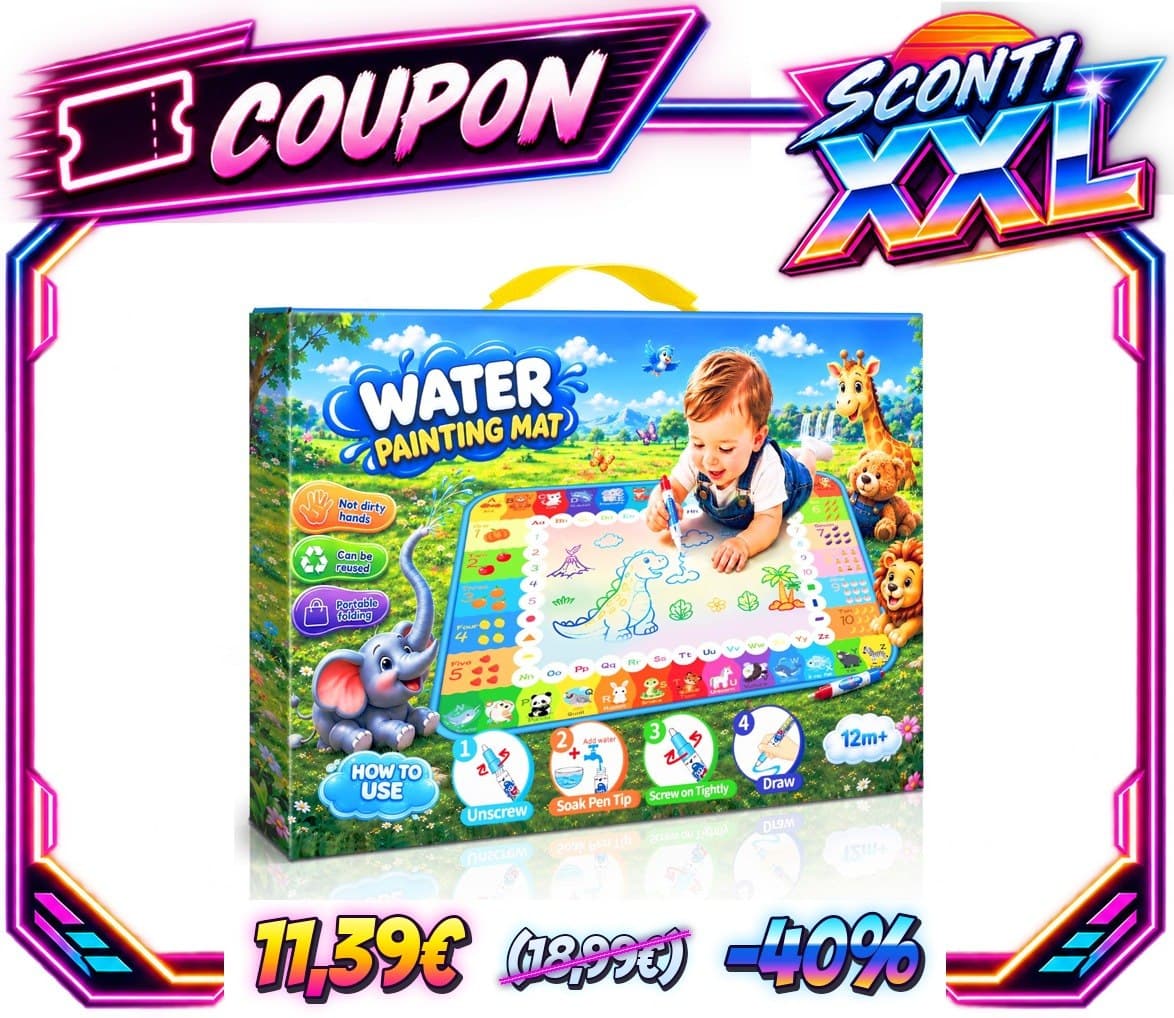 Magico Tappeto Acqua Gioco Bambini Giochi Bambini 2 Anni Regalo Bambino 1-2