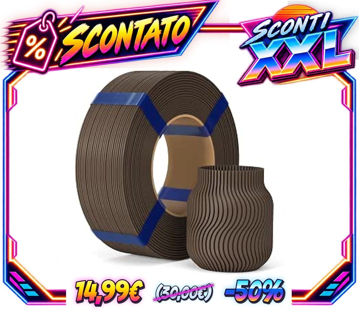 ELEGOO PLA Basic Di Ricarica Filamento 1,75mm Marrone Cacao 1kg
