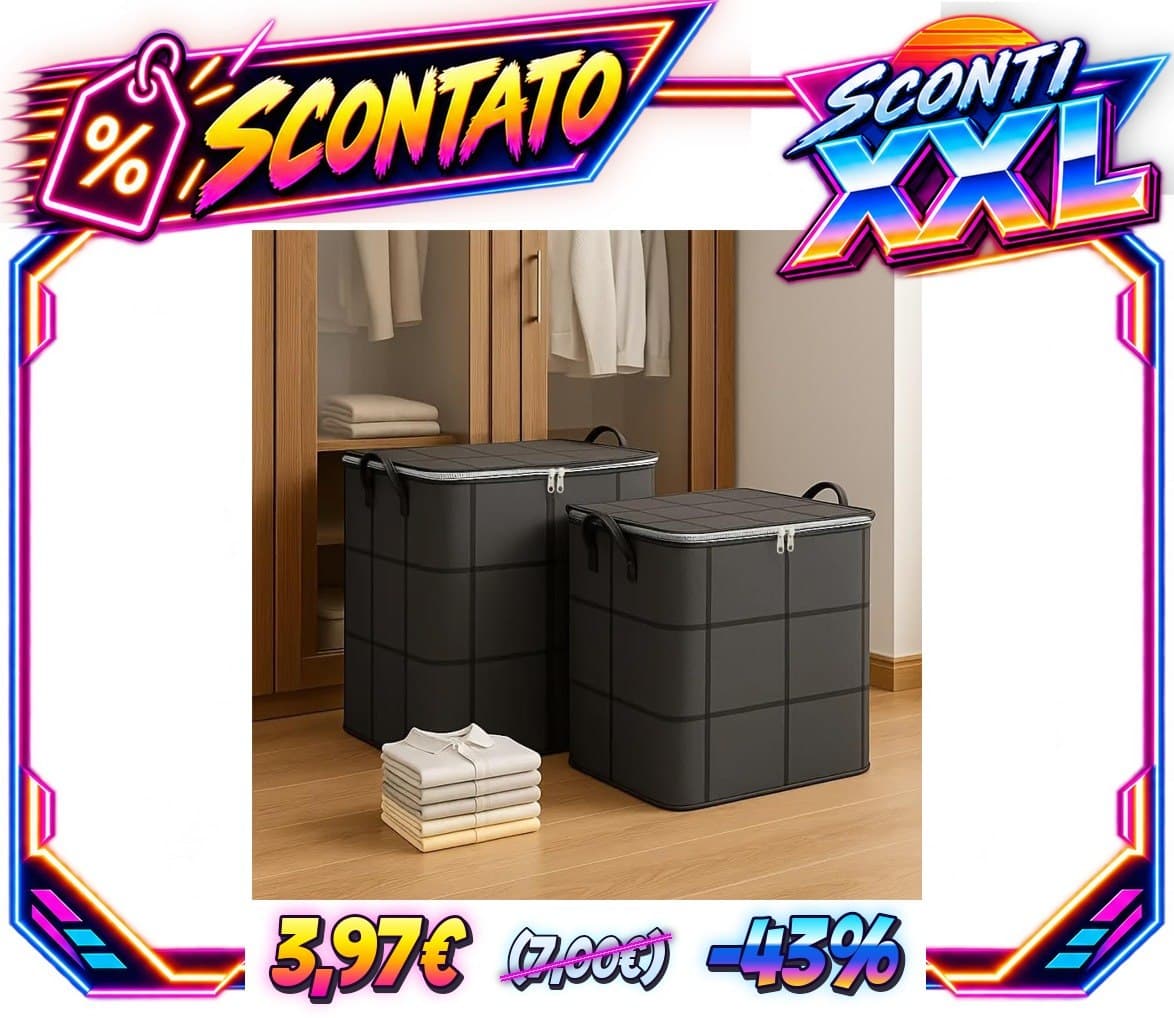 1 cesto portabiancheria grande da 100 l, con coperchio, pieghevole, con manici rinforzati, organizer pieghevole in tessu