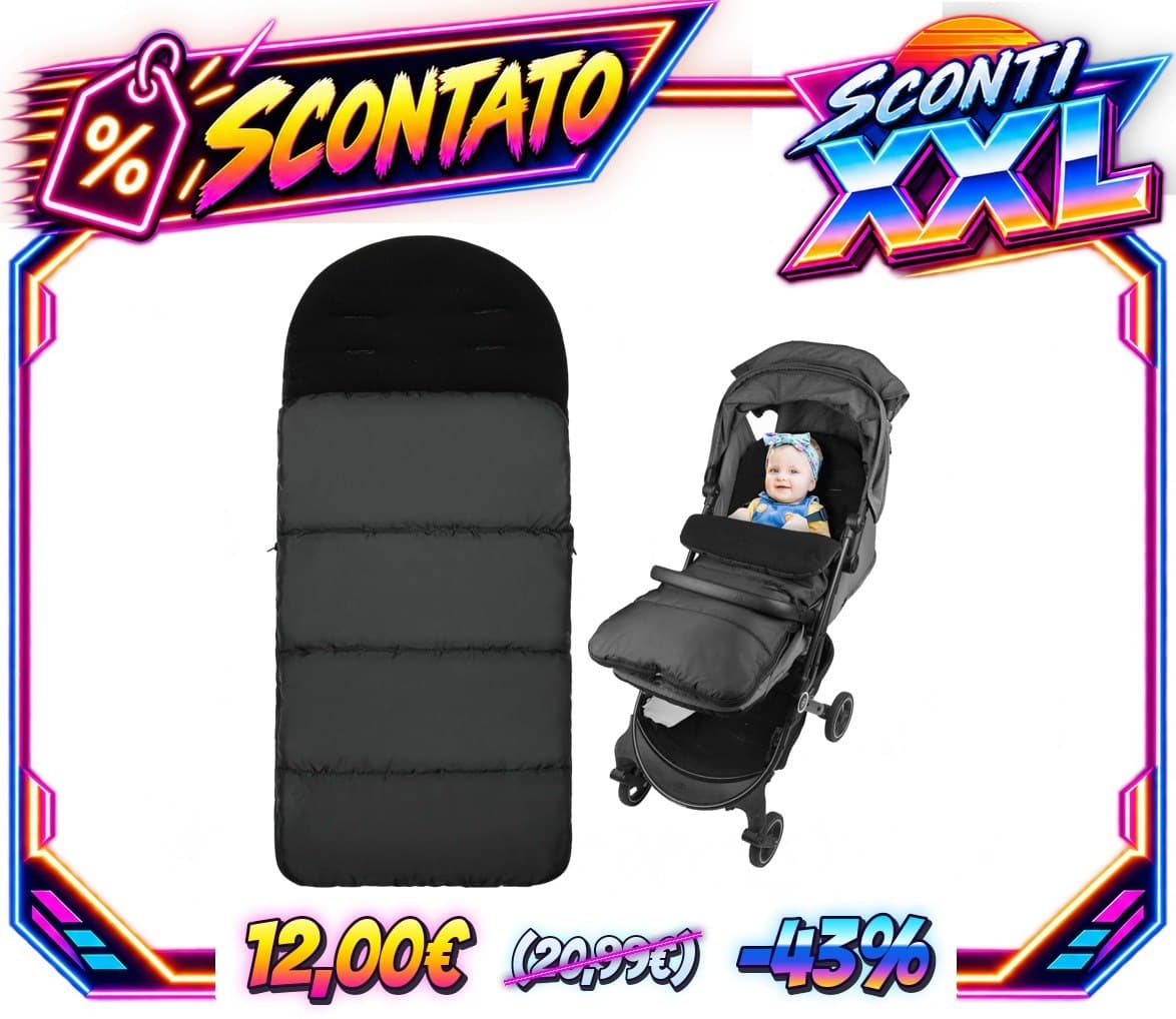 Vicloon Coprigambe Passeggino, Sacco Termico Passeggino Universale, Fodera in Pile Polare, Sacco Passeggino Invernale co