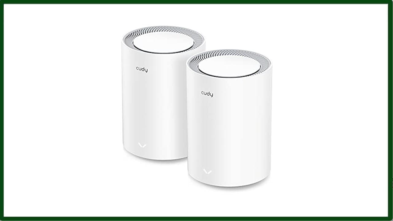 Cudy Sistema mesh Wi-Fi 6 AX3000 per tutta la casa, M3000 2.0 2-Pack  Wi-Fi 6 dual-band a 2402+574 Mbps