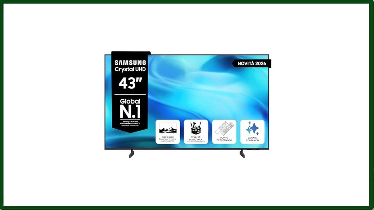 Samsung Smart TV 43 UE43U8090HUXZT Crystal UHD, Crystal 4K Processor