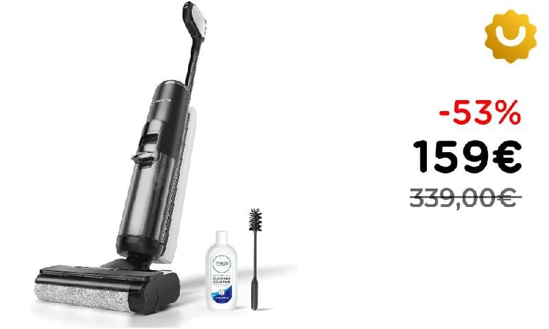 Tineco FLOOR ONE S5 Aspirapolvere Lavapavimenti Senza Fili
