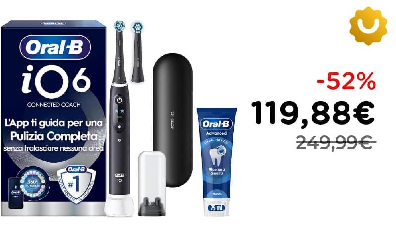 Oral-B iO 6 Spazzolino Elettrico Nero