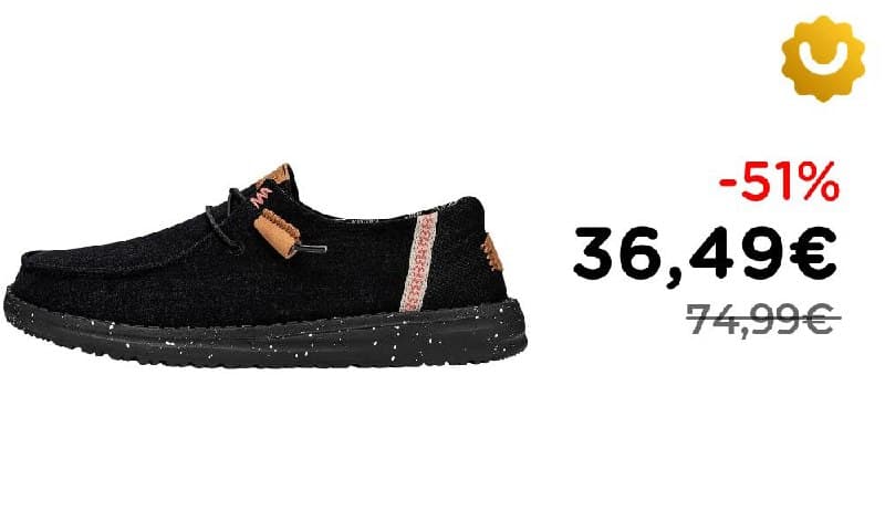 HEYDUDE Wendy Scarpe Donna Sneakers Black