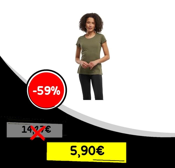 Build Your Brand Maglietta da Donna Basic Tee Olive, XS