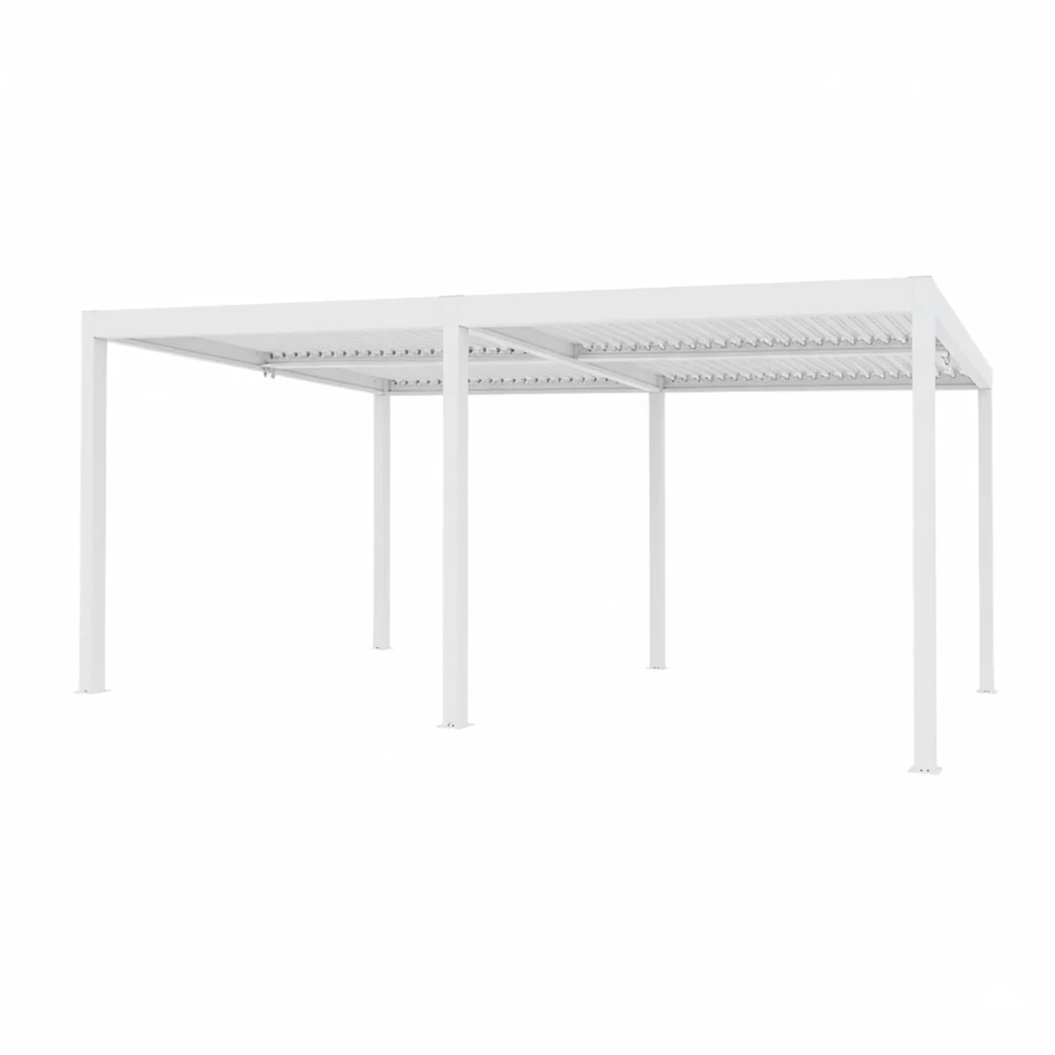 PERGOLA - Pergola Bioclimatica in Alluminio Bianca 3x6 metri