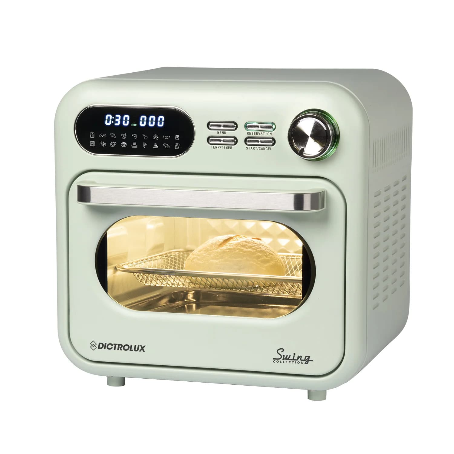 DICTROLUX - Forno e Friggitrice ad Aria KKZ-18 Verde Swing Collection 1400 Watt