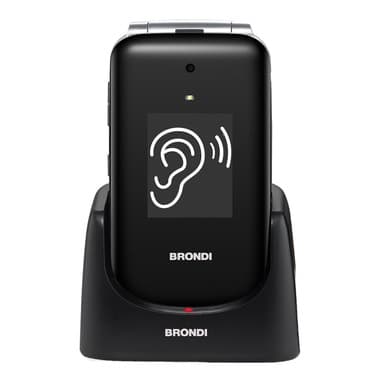 Brondi Amico Supervoice 7,11 cm (2.8") Nero Telefono per anziani