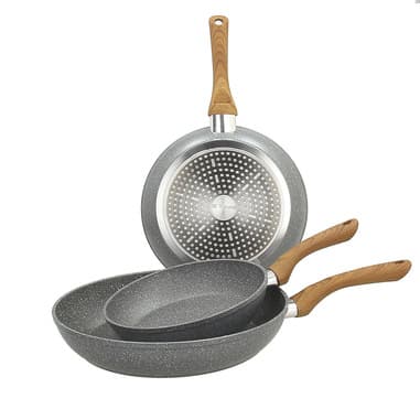 Tognana Porcellane Set 3 Padelle 20+24+28cm Stone&Wood