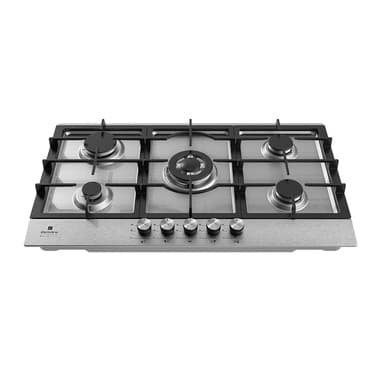 Electroline Electroline GHEM86F53G piano cottura Acciaio inox Da incasso 90cm Gas 5 Fornello(i) griglie ghisa