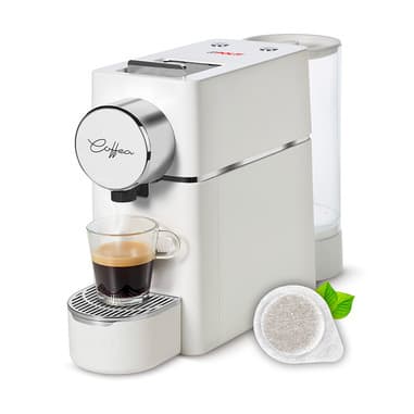 Polti Polti Coffea S18W, macchina da caffè a cialde E.S.E. da 44 m con espulsione automatica delle cialde nell'apposito cassetto, serbatoio removibile da 0,85 l
