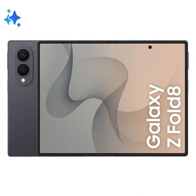 Samsung Galaxy Z Fold8 , 256GB, Graphite, Nuovo formato, Rapporto Display Esterno 10:16 | Interno 4:3, Processore Potente, 4800 mAh, RAM 12GB, Camera 50MP, Now Nudge, Assistente Foto