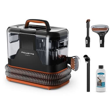 Rowenta Rowenta Clean It , Lavatappeti, Lava Tappezzeria per Tappeti, Divani, Auto con Testine Intercambiabili, Doppio Serbatoio Acqua Pulita/Sporca, Sistema di Auto Pulizia, 400 W, IN5011