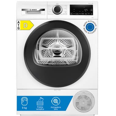 Bosch Bosch WQG24200IT asciugatrice Libera installazione Caricamento frontale 9 kg Bianco