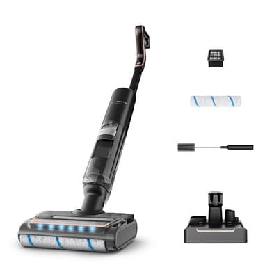 Rowenta Rowenta X-Clean 7 , Lavapavimenti Senza Fili, Autonomia 50', Tecnologia Smart, Assistente Vocale, Autopulizia e Asciugatura, Luci Led, Pulizia Bordi, GZ5736