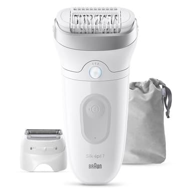 Braun Braun Silk-épil 7 Silk·épil 7, Epilatore Wet & Dry, Pelle Liscia A Lungo, 7-041, Argento