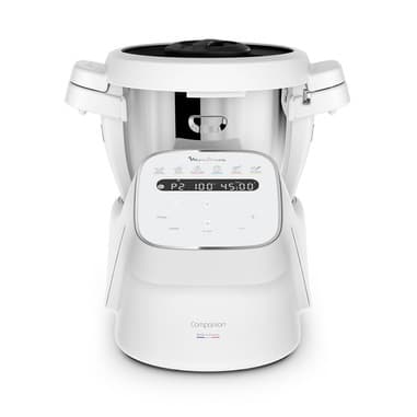 Moulinex Companion Robot Da Cucina con Funzione Cottura, 12 Programmi Automatici, 1550 W, 4,5 L, Bianco, HF840110