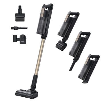 Hoover Hoover HF310P 011 Aspirapolvere a bastone 2 in 1 Batteria Secco HEPA Senza sacchetto 0,7 L 400 W Nero, Metallico 2,5 Ah