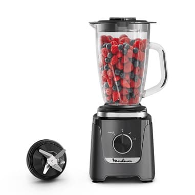 Moulinex Moulinex Blendforce, Frullatore, 800 W, Miscelazione Rapida e Omogenea, Vaso in Vetro da 1.9L