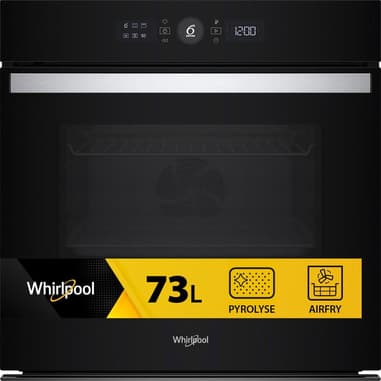 Whirlpool Whirlpool WOI4S8PM0SBXA Forno Nero17 funzioni, Pizza310° Cook4 Steam+ ,classe A+ 73Lt, Pirolisi+Idrolisi