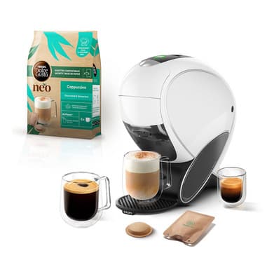 Krups Krups NESCAFÉ DOLCE GUSTO NESCAFÉ® DOLCE GUSTO® NEO Latte - Macchina da Caffè e altre bevande - Per capsule compostabili e bustine a base carta - Bianco