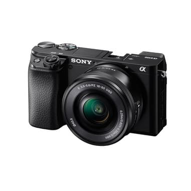 Sony α Alpha 6100 Kit Fotocamera Digitale Mirrorless con Obiettivo Intercambiabile SELP 16-50mm, Sensore APS-C, Video 4K, Real Time Eye AF, Real Time Tracking, ILCE6100AB + SELP16502B, Nero