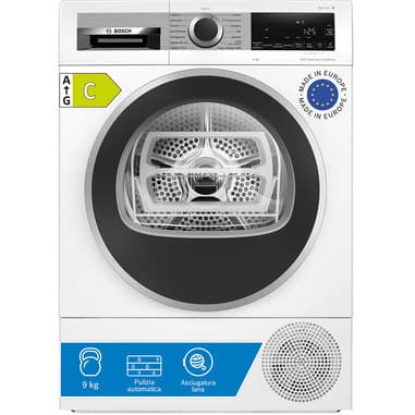 Bosch Bosch Serie 6 WQG245D0IT Asciugatrice a pompa di calore 9 kg Bianco
