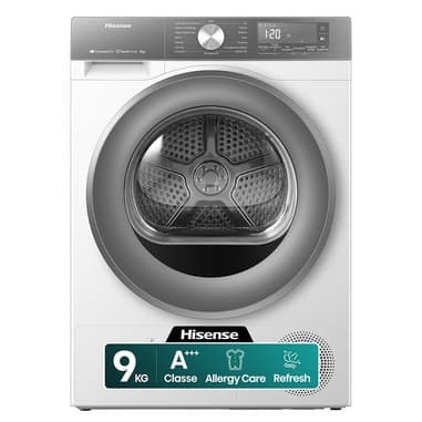 Hisense Hisense DH3S902BWCCA asciugatrice Libera installazione Caricamento frontale 9 kg Bianco