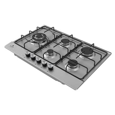 Electroline GHEM75F53S piano cottura Acciaio inox Da incasso 75 cm Gas 5 Fornello(i)