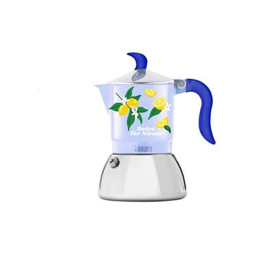 Bialetti Bialetti Fiammetta Moka 0,13 L Blu, Giallo, Alluminio, Verde