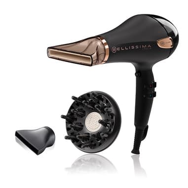 Bellissima Bellissima Imetec Ceramic P5 3800, Asciugacapelli Professionale Per Capelli Morbidi e Luminosi, Tecnologia Ceramica, Potenza 2300 W, Ionizzatore, Diffusore e Convogliatore Ceramico