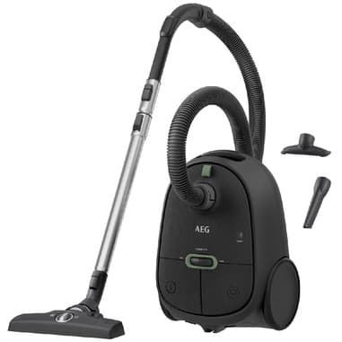 AEG AEG AB61C1OKO, Aspirapolvere Con Sacco, 750W, Silenzioso 75dB, Filtro Hepa, Bocchetta Per Divani/Per Pavimenti Duri/Multiuso, Tubo Telescopico, Grigio Scuro