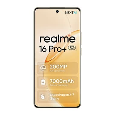 realme 16 Pro+ 17,3 cm (6.8") 5G USB tipo-C 12 GB 512 GB 7000 mAh Oro