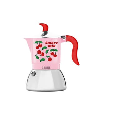 Bialetti Bialetti Fiametta Moka 0,13 L Giallo, Alluminio, Verde, Rosa, Rosso