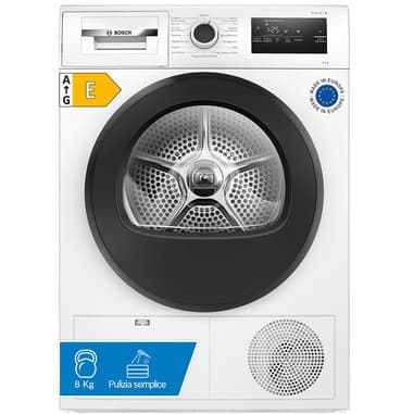 Bosch Bosch Serie 4 WTH85298II Asciugatrice a pompa di calore 8 kg Bianco