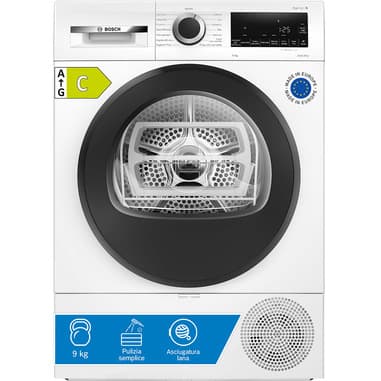 Bosch Bosch Serie 6 WQG243D7IT Asciugatrice a pompa di calore 9 kg Bianco
