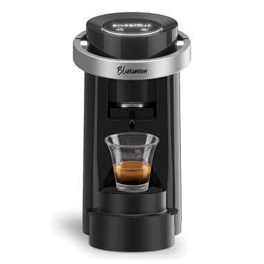 Caffè Borbone Caffè Borbone Bluemoon Macchina da Caffè a Cialde ESE 44mm – Multifunzione per Espresso, Infusi e Bevande Calde, Pressione 15 bar, Serbatoio 0.9L - Nero