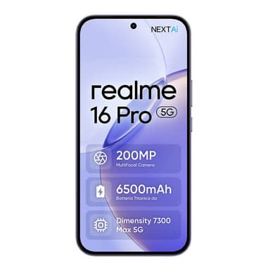realme 16 Pro 17,3 cm (6.8") Doppia SIM 5G 8 GB 512 GB 6500 mAh Viola