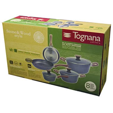 Tognana Porcellane Tognana Porcellane Batteria 8 Pezzi Stone&Wood