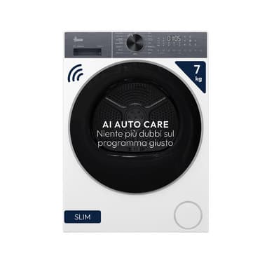 Hoover Hoover HLPS 7N2BXH-11 asciugatrice Libera installazione Caricamento frontale 7 kg Argento, Bianco