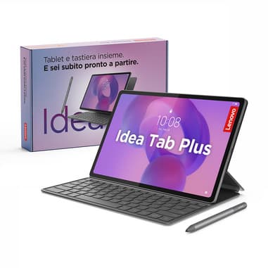 Lenovo Lenovo Idea Tab Plus - Display 12.1" 2.5K (2560x1600) IPS 800nits 90Hz - CPU MediaTek Dimensity 6400 - RAM 8GB - Memoria 256GB UFS - Grafica ARM Mali G57 MC2 - Connettività WiFi Slot MicroSD - Android